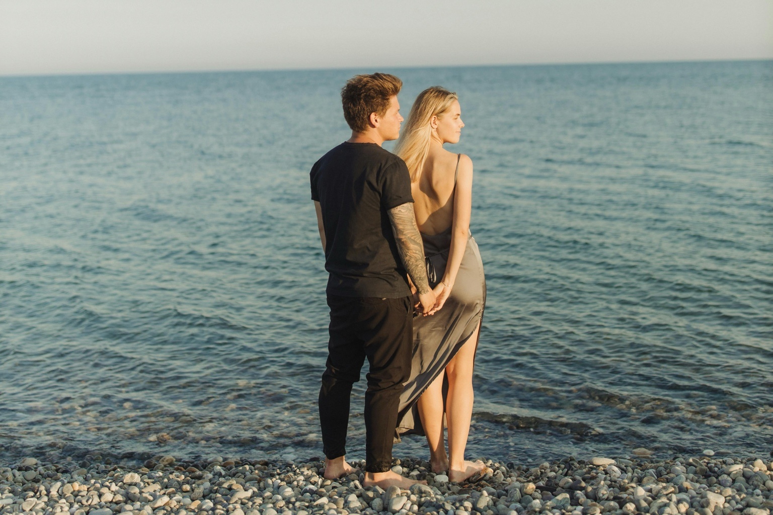 A couple at the beach